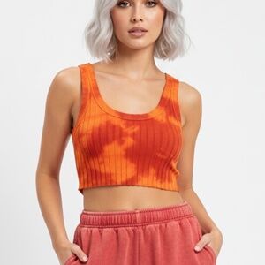 NEW COTTON CITIZEN Capri Ti Dye Cropped Tank Top SIZE XS